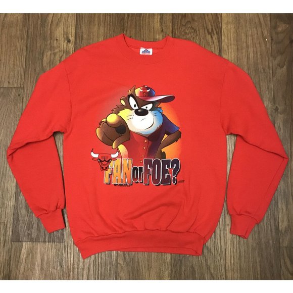VTG Chicago Bulls Tazmanian Devil Fan Or Foe? - Picture 1 of 5